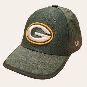 Green Bay Packers Youth Hat New Era 39Thirty NFL Stretch EUC Reflect Brim Edge